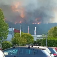 Požar se je nekoliko umiril, prebivalci Mirna so se lahko vrnili domov