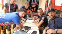 Poklicni in prostovoljni gasilci so vodili štab v Kostanjevici.