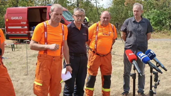 Vodja intervencije Blaž Turk (levo). 