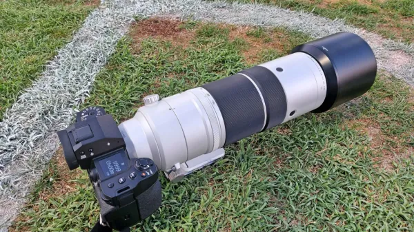 Fujifilm H X-2S in telefobjektiv XF 150-600 5,6/8  