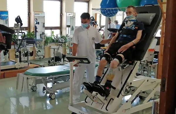 Fizioterapija s pacienti na URI Soča.