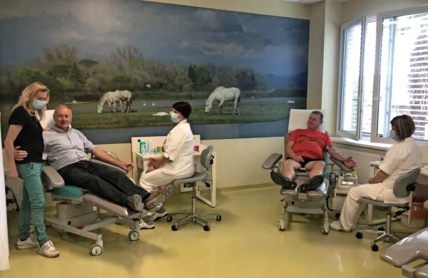 Med viteze krvodajalstva sta se vpisala tudi  Branko Gorkič in   Edvard Šuligoj. 