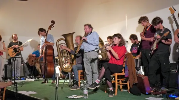 Festival je sklenil koncert  delavnice, ki jo je vodil švedski tubist Per-Åke Holmlander.  