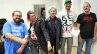 Krkuča Kunekšon s Tanjo Matjašević in  pisateljico  Suzano Tratnik