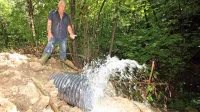 Prvi krak odvodnje, ki ga je na lastno pest zgradila občina, se je pokazal ko zelo dobra rešitev. Z drugim krakom se bo varnost še povečala. 