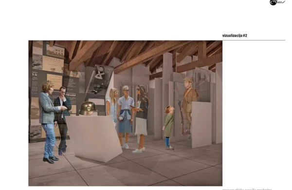 Osnutek ambienta bodoče postavitve zbirke NZ