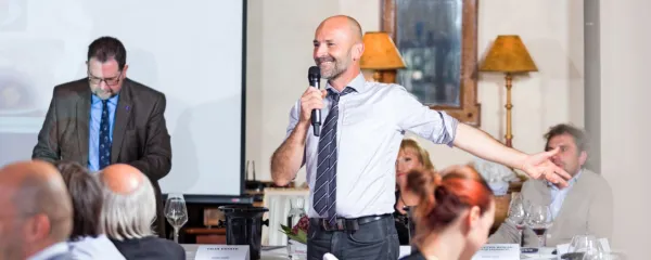 Matjaž Lemut v akciji na lanskem Modrem Les Noirs. 