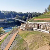 Po križih in težavah je dostopna pot do brvi zaključena, danes bodo Goričani končno lahko prečkali brv in jo preizkusili.   