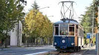 Openski tramvaj na poskusni vožnji.