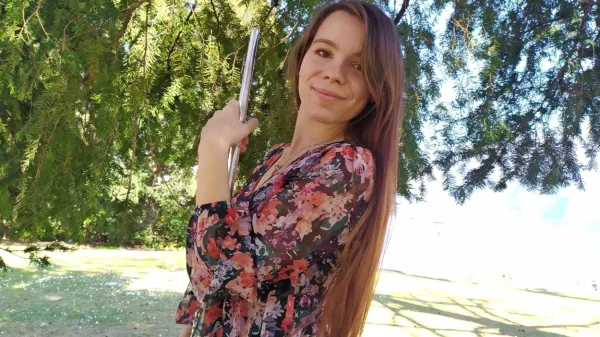 Flavtistka Gaja Bašič upa, da se bo lahko preživljala kot glasbenica.   
