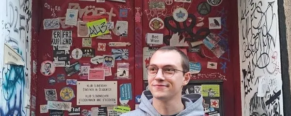 Simon Urban, predsednik slovenskega študentskega kluba na 
Dunaju