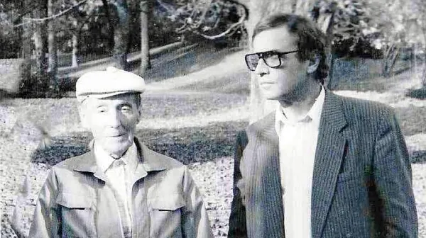 Leon Štukelj (levo) in Franček Jauk