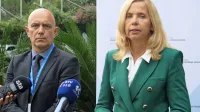 V. d generalnega direktorja policije Boštjan Lindav in  ministrica za 
notranje zadeve Tatjana Bobnar. Ministrica je opozorila, da je 
imenovanje generalnega direktorja le za vršilca dolžnosti lahko 
način pritiska, da bi si ta s politično želenim ukrepanjem pridobil 
poln mandat. 