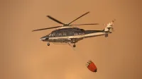 V zračni floti, ki je gasila iz zraka, je bilo skupno devet različnih 
tipov domačih in tujih helikopterjev. 