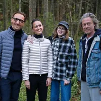 Igralci Marko Mandić,  Katarina Stegnar,  Mila Bezjak in Kristoffer Joner  


