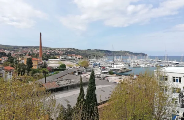 Istrski kulturni center Izola so arhitekti načrtovali na območju 
Male opreme v ospredju fotografije in Ribe (naprej proti morju), 
čeprav slednje  ni v lasti občine. 