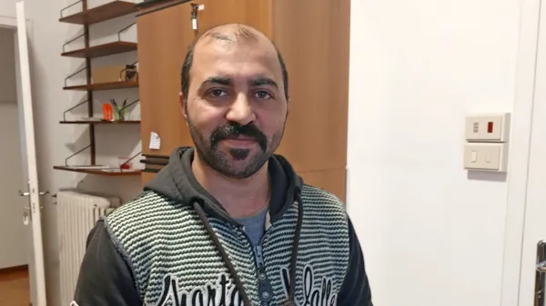 Ismail Swati, politični begunec iz Pakistana, v Trstu živi štiri 
leta.