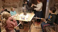 Delavnica tkanja je bil prvi dogodek v živo v 70. letu Mestnega 
muzeja Idrija. Razstava o volni bo odprta do konca januarja.