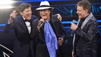  Prvič so skupaj nastopili trije velikani italijanske glasbene scene: 
(z leve) Gianni Morandi, Al Bano in Massimo Ranieri. 