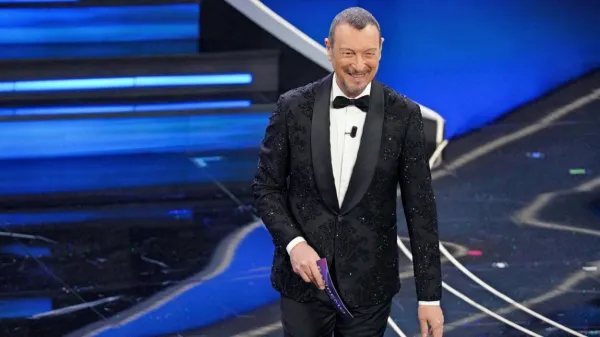 Voditelj glasbenega festivala  v Sanremu Amadeus je na zabavnoglasbenem festivalu postregel z vsebino, ki tja ne sodi. 