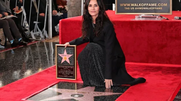 Courteney Cox je dobila svojo zvezdo na Pločniku slavnih.