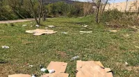 Naravni rezervat Škocjanski zatok je bil v preteklih dneh zasut s 
smetmi.