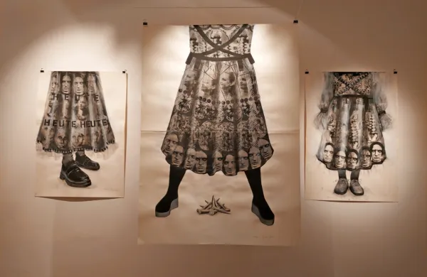 Eugenia Jaeger  iz Nemčije predstavlja  serijo Med tukaj in tam, prej 
in zdaj.