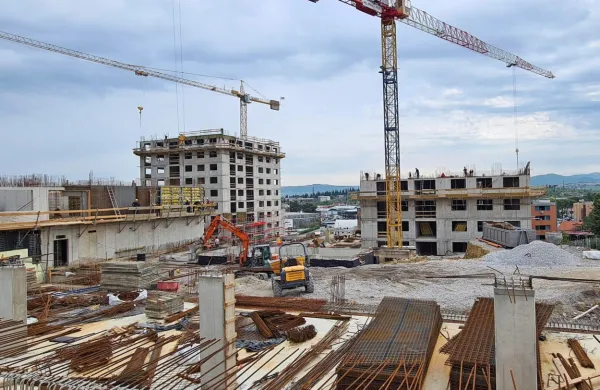 Stanovanjsko sosesko  Nova Dolinska v Olmu bodo končali graditi  
predvidoma konec leta.