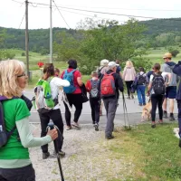 Dopoldne so se pohodniki odpravili na literarno pot Alojza 
Kocjančiča.