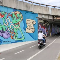 Poslikave v semedelskih podhodih so vsak dan na očem številnim 
mimoidočim in rekreativcem.