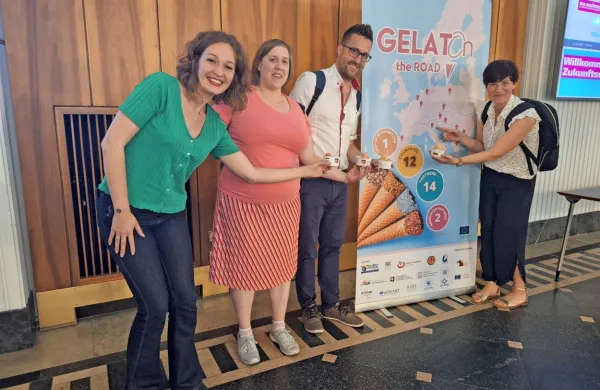 Predstavniki RRA Rod na prvem srečanju partnerjev Evropske sladoledne ceste.