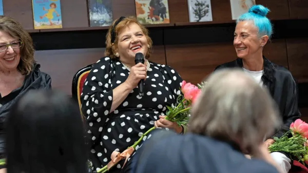 Desa Muck ob podelitvi Levstikove nagrade za življenjsko delo 