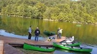  Občina in TIC iščeta rešitve, kako bi kanuje čim prej spravili nazaj v jezero. 