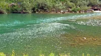 Krajane Deskel v zadnjih dneh vznemirja pena na gladini reke Soče.