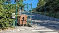 Domačin je  v zabojniku  za  biološke  odpadke  ob Cesti na  Markovec   
naletel na  srhljiv  prizor.  