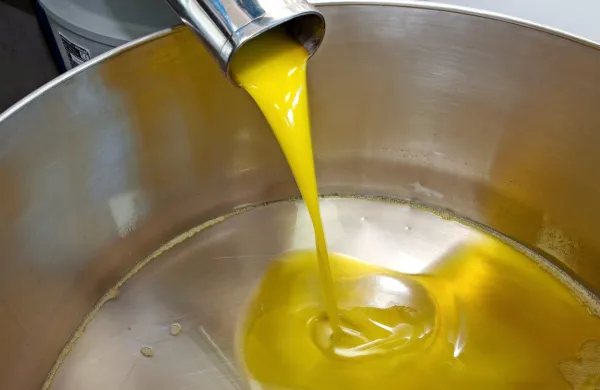 Oljčno olje se običajno pridobiva s hladnim stiskanjem oljk, ki mu 
lahko sledi izpiranje z vodo, filtriranje in centrifugiranje.