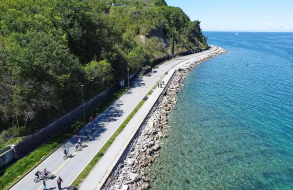 Prostor nekdanje obalne ceste med Koprom in Izolo je dragocen, 
vprašanje pa je, koliko novih pomolov za kopanje in sončenje ter 
gostinskih lokalov sploh potrebujemo.
