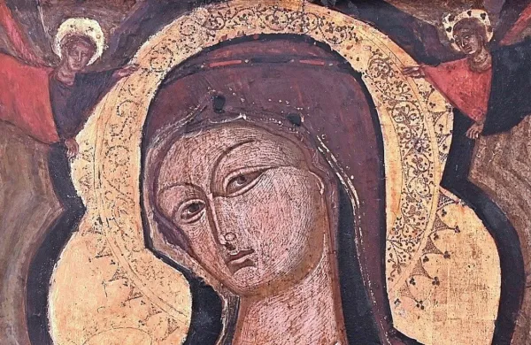 V Piranu na ogled bizantinska ikona Marije z Detetom