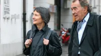 Ilma Rakuša med sprehodom po Kopru na Vilenici leta 2005 v 
družbi Milana Rakovca.  