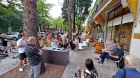  Sinoči so  Mesto knjige otvorili z razstavo Pojutrišnjem je mimo, 
zgodil pa se bo včeraj Muzeja Marka Breclja