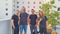 Elvis Jackson so (z leve): Marko Soršak - Soki, Erik Makuc -  Slavc, 
David Kovšca - Buda in Marty Favento.