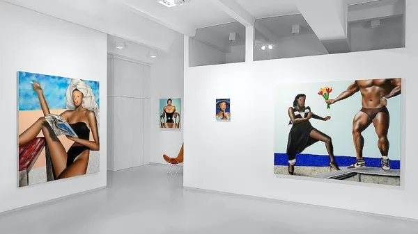 Del razstave Exit mladega primorskega  umetnika Evgena Čopija 
Goriška v galeriji Duve Berlin 