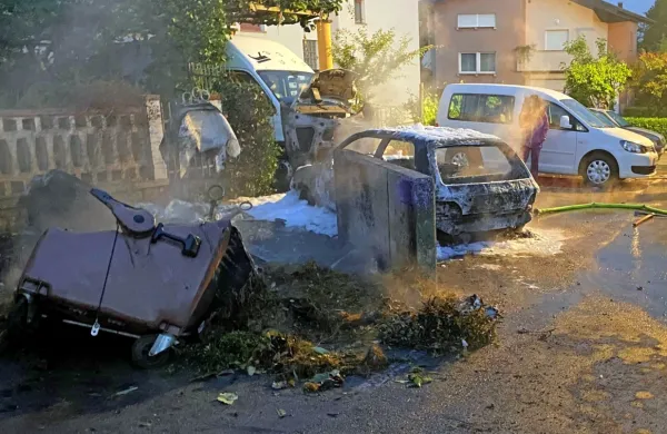 Predlani poleti je nekdo v Vrtojbi zažgal šest zabojnikov, ogenj pa 
je uničil tudi v bližini parkiran avto. 