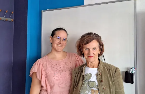 Nika Ade-Balogun in Alenka Rajčič iz jezikovne šole Nista, ki se 
ponaša s 33-letno tradicijo.