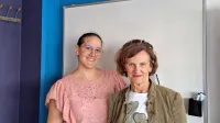 Nika Ade-Balogun in Alenka Rajčič iz jezikovne šole Nista, ki se 
ponaša s 33-letno tradicijo.