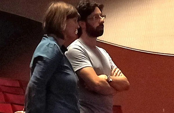 Patrick Quaggiato in Andrejka Možina bdita nad pevskimi utrinki 
dramske predstave.