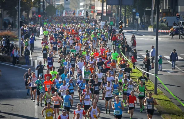 Utrinek z ljubljanskega maratona leta 2019.
