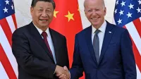 Kitajski predsednik Xi Jinping in ameriški predsednik Joe Biden.