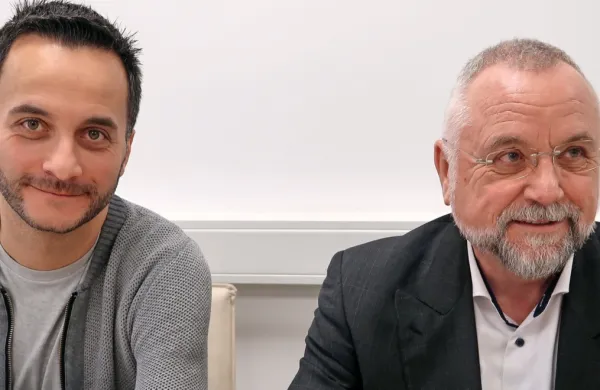 Strokovni vodja in  direktor ZDI  Miloš Simov in mag. Tomaž Glažar  
z dobrimi in slabimi novicami za občane Idrije in Cerknega.