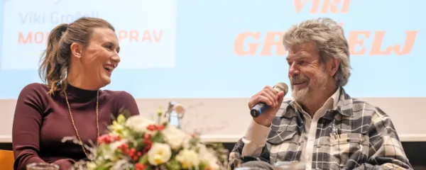 Reinhold Messner je v pogovoru svoji novi soprogi Diane priznal, 
da življenje z njim ni lahko in je kar podobno gorniški ekspediciji.